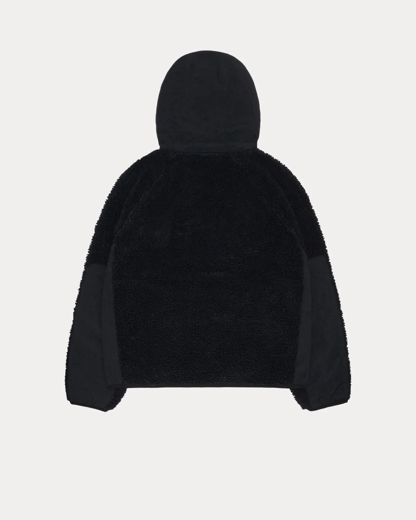 STUSSY SHERPA PANELED HOODED JACKET