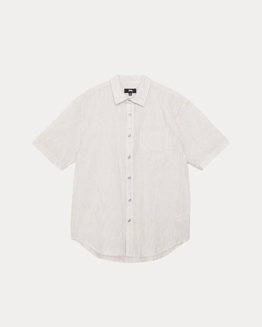 STUSSY WAVY STRIPED SHORT SLEEVE SHIRT