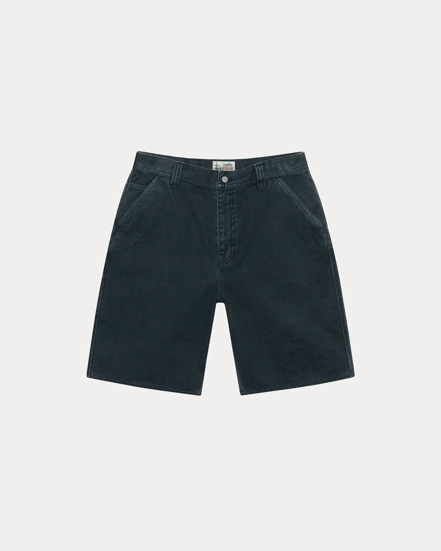 STUSSY WASHED CANVAS WORK SHORT