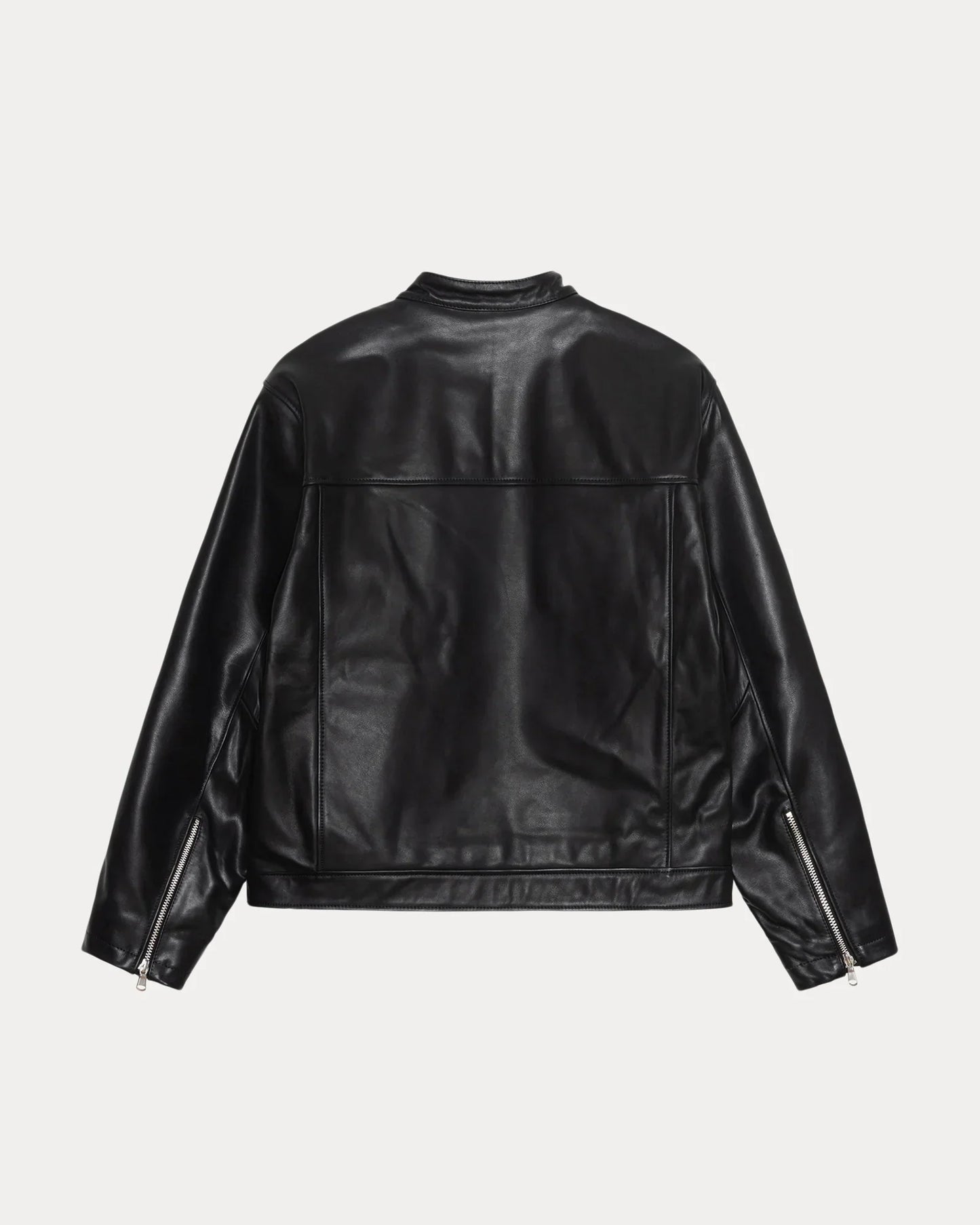 STUSSY CAFE RACER LEATHER JACKET