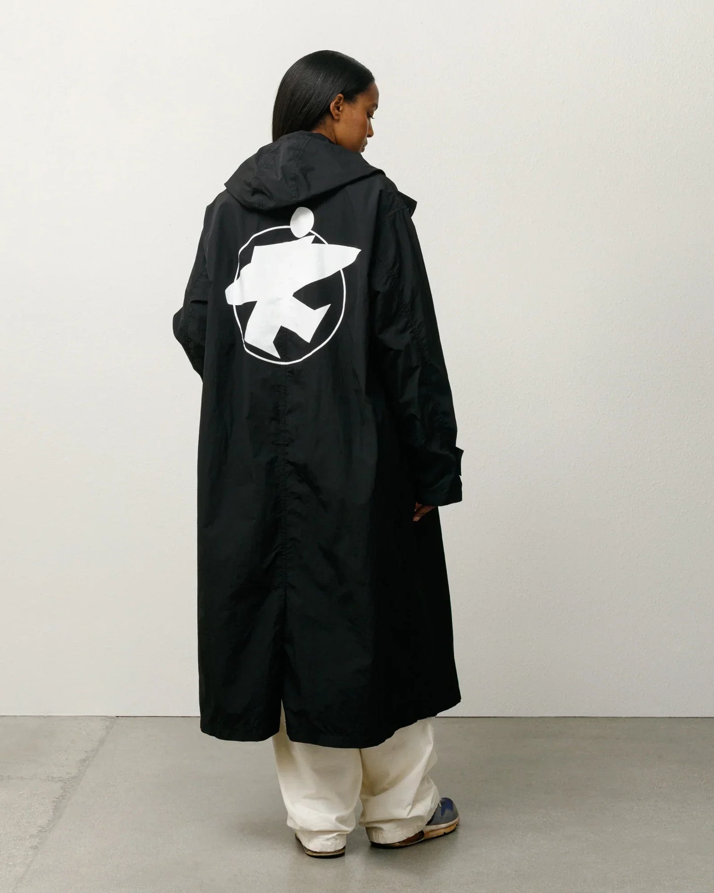 STUSSY LIGHTWEIGHT SURFMAN TRENCH BLACK