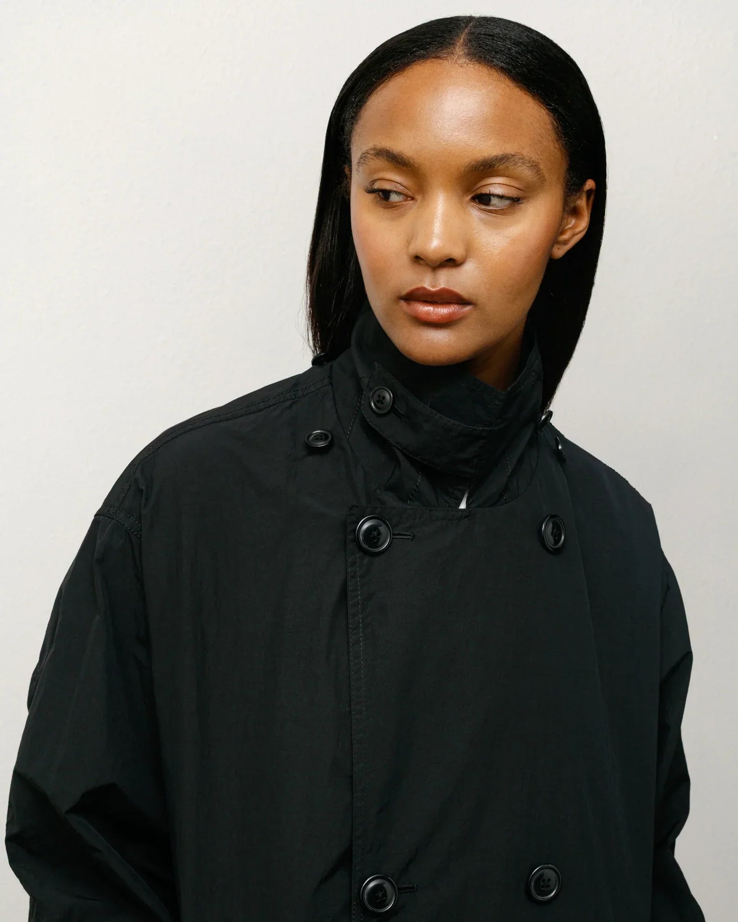 STUSSY LIGHTWEIGHT SURFMAN TRENCH BLACK