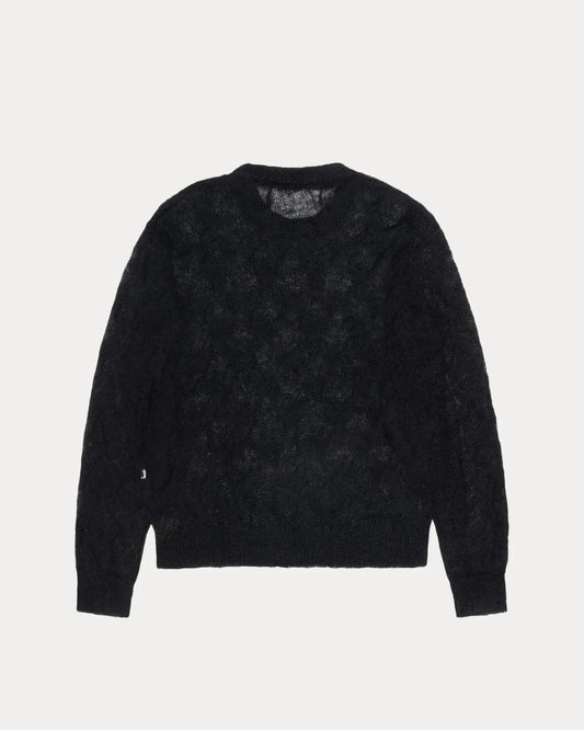 STUSSY LOOSE KNIT CROSS CABLE SWEATER
