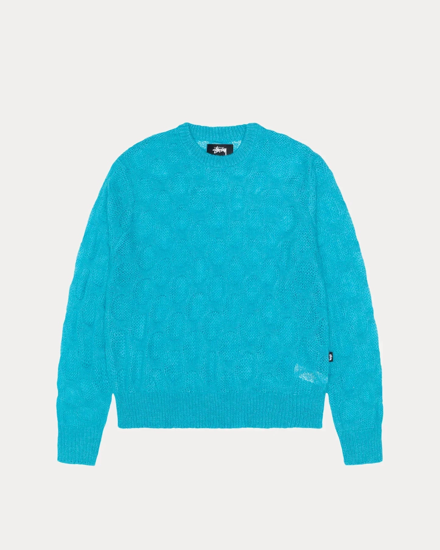 LOOSE KNIT CROSS CABLE SWEATER