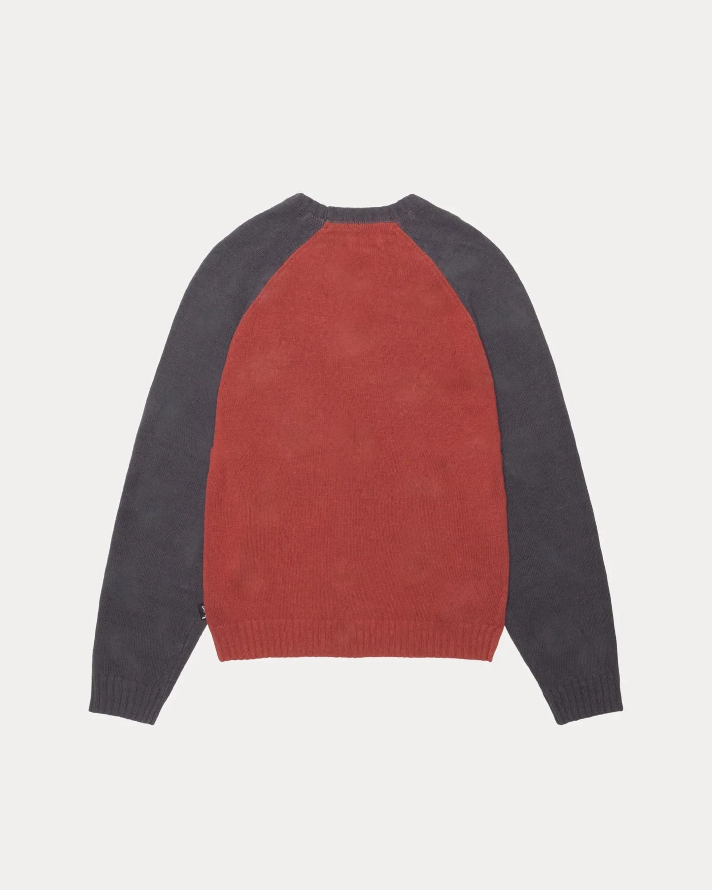 STUSSY COLORBLOCKED RAGLAN KNIT CREW
