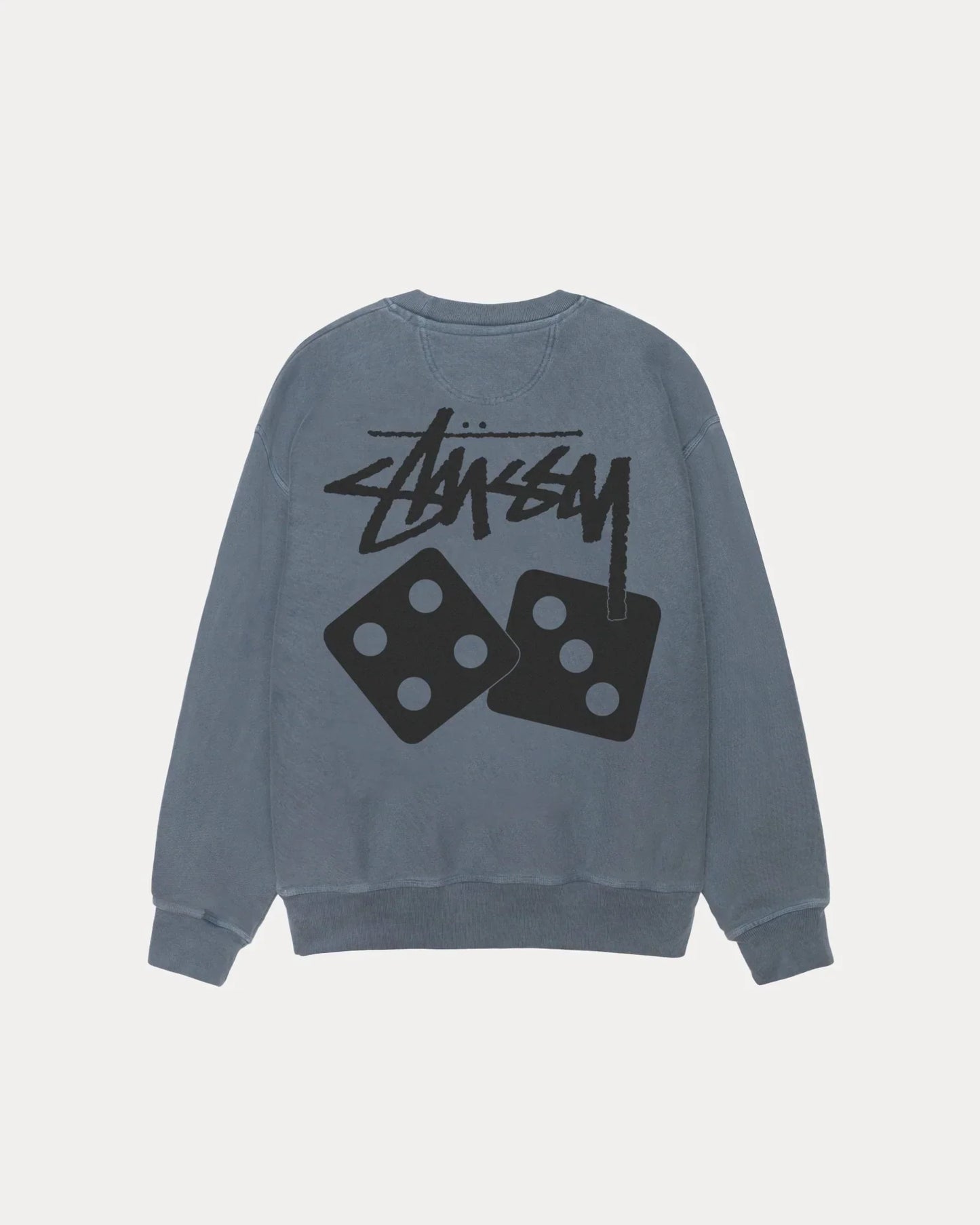 STUSSY DICE LONG SLEEVE PIGMENT DYED TEE